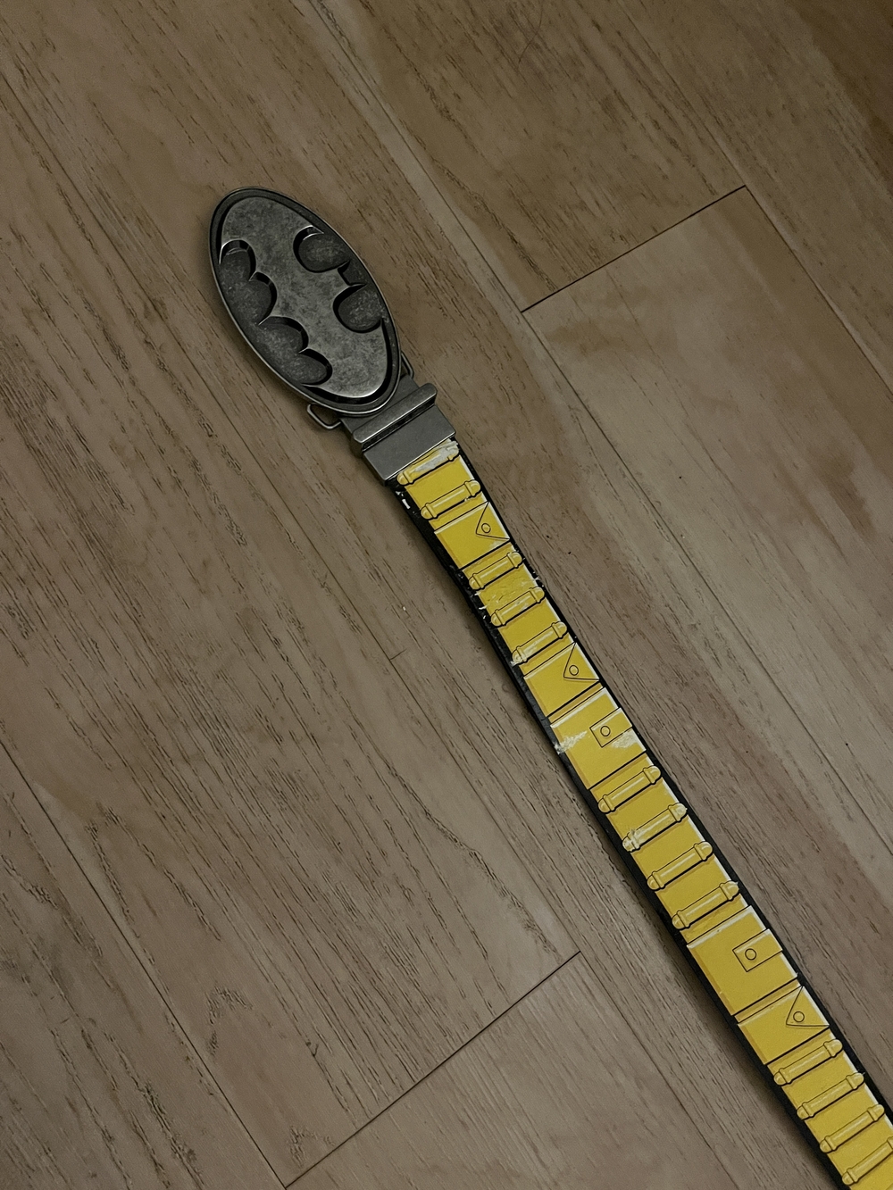 Yellow Batman Emblem Belt for Men